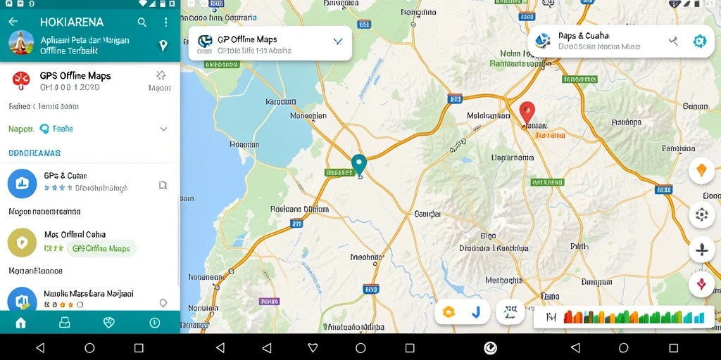 Antarmuka HOKIARENA yang intuitif untuk navigasi offline.