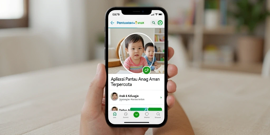 Antarmuka ID678 yang memudahkan pemantauan anak secara efisien.