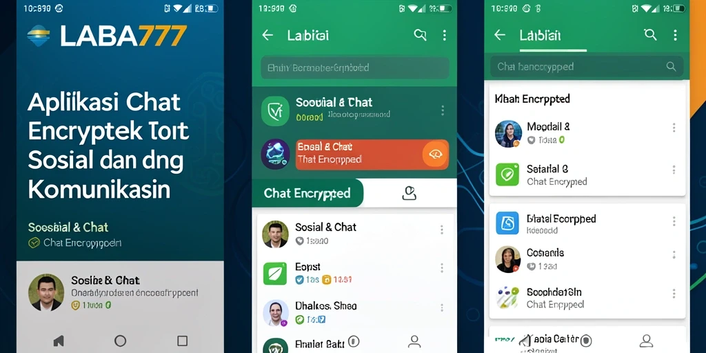 Tampilan antarmuka LABA777 dengan fitur Chat Encrypted yang menarik.