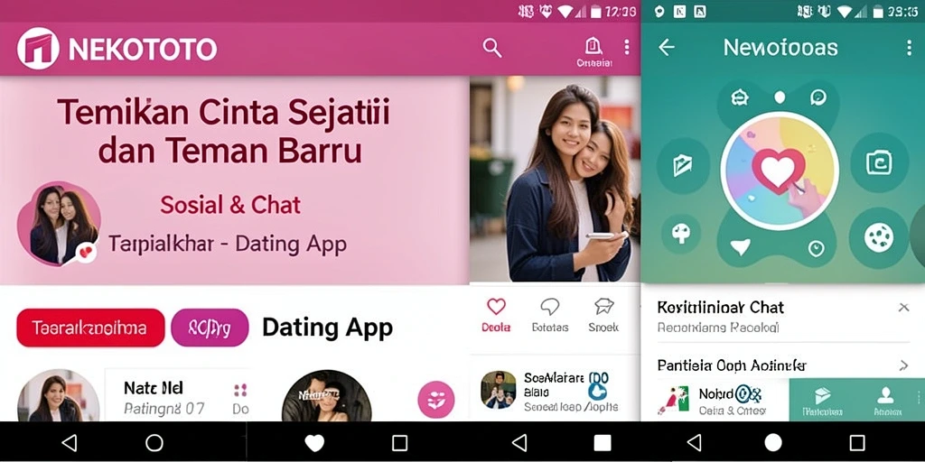 Tampilan antarmuka aplikasi NEKOTOTO yang intuitif dan menarik.