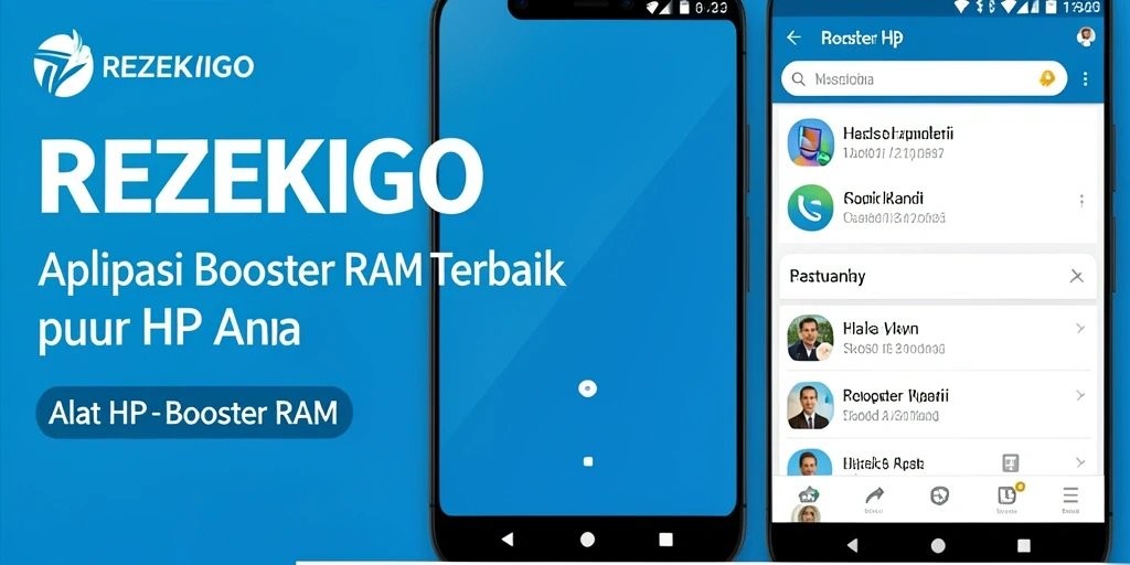 Tampilan antarmuka REZEKIGO yang ramah pengguna untuk optimasi RAM.