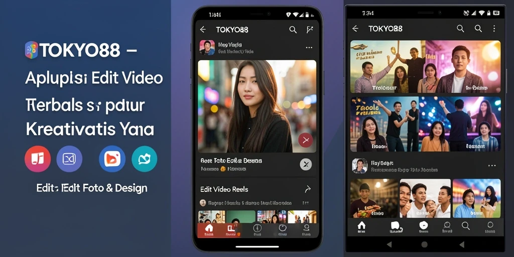 Antarmuka TOKYO88 yang mudah dipahami untuk Edit Video Reels.