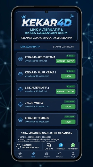 Link Alternatif Resmi Kekar4d untuk Android