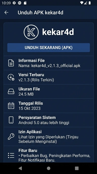 Panduan Unduh dan Instal APK kekar4d untuk Android